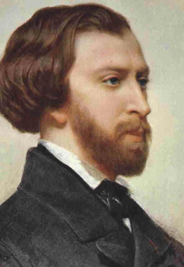 Alfred Musset, Ausschnitt aus einem Gem�lde von Landelle